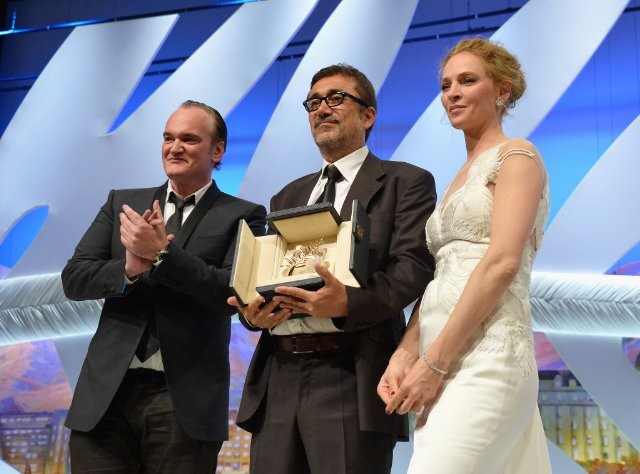 Cannes 2014 - Quentin Tarantino, Uma Thurman, Nuri Bilge Ceylan. Cu poza asta, nici nu mai este nevoie de afiș