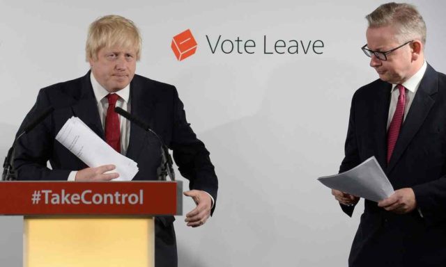 Boris Johnson și Michael Gove, doi foști Conservatori