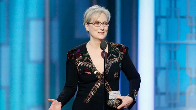 Meryl Streep la discursul cu pricina